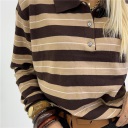 maglia riga con colletto girl